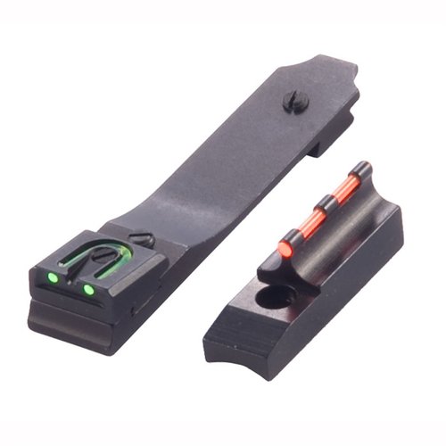 Il set di mirini MARLIN 60 Fire Sight offre un mirino posteriore verde in fibra ottica a forma di U e un punto rosso anteriore, regolabile per windage ed elevation.
