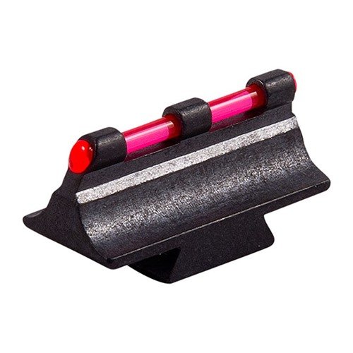 Mirino anteriore RIFLE FIBER OPTIC 375M in acciaio, facile da installare, offre visibilità eccellente grazie ai perline rosse che brillano anche alla luce intensa.
