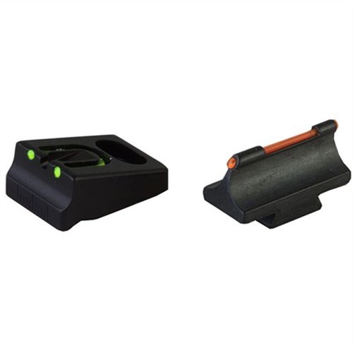 I set di mirini SHOTGUN FIRE SIGHT per Remington 870/1100/11-87 offrono un punto rosso fluorescente e un mirino posteriore U-notch con punti verdi per un allineamento preciso.