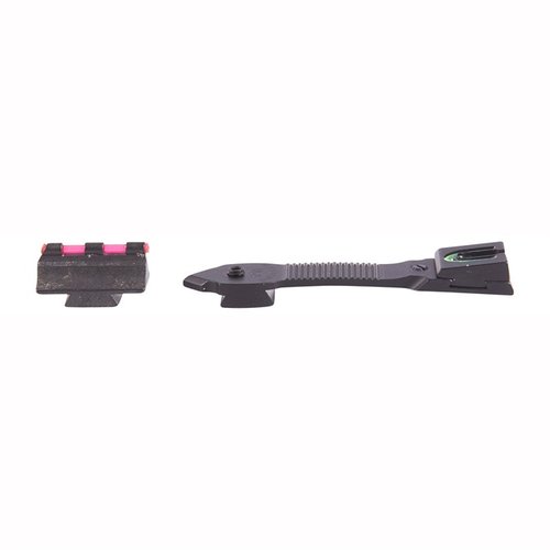 Sistemi di mira ad alta visibilità per Ruger® 10/22®, con mirino rosso in fibra ottica e retro U-notch regolabile, per acquisizione rapida in tutte le condizioni di luce.