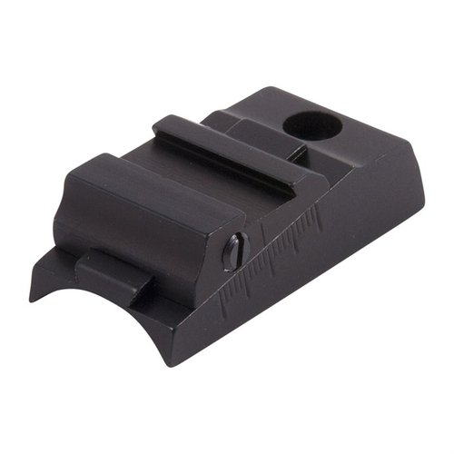 Basi e lame di mira precise in lega resistente alla ruggine, con regolazioni di windage ed elevation rapide. Nessuna fresatura necessaria per il montaggio.