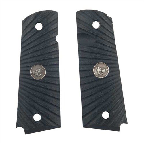 Le impugnature G10 Wilson Combat per 1911 offrono resistenza, design starburst unico, taglio per sicurezza ambidestra e rilascio del caricatore per un'ottima maneggevolezza.