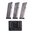 GOVT .45 ACP 8 colpi, argento, base in polimero, confezione da 3 con portacaricatore