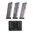 GOVT .45 ACP 8 colpi, argento, base in polimero, confezione da 3 con portacaricatore