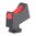 VICKERS ELITE mirino anteriore fibra ottica rossa altezza .245"