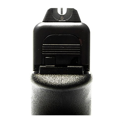Il Vickers Elite Battlesight per Glock® offre un design alto per una migliore visibilità, una costruzione robusta e opzioni di mirino in tritio per condizioni di scarsa illuminazione.