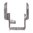 Sicura ambidestra in acciaio inox