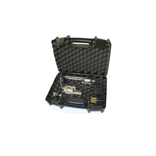 La valigia per pistola MEGALINE 37,5X28X13 è robusta e pratica, dotata di 2 clips per una chiusura sicura, ideale per il trasporto e la protezione della tua arma.