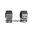 ADVERSUS attacco per cannocchiale - diametro 40 mm - altezza 38 mm - 0 MOA - nero