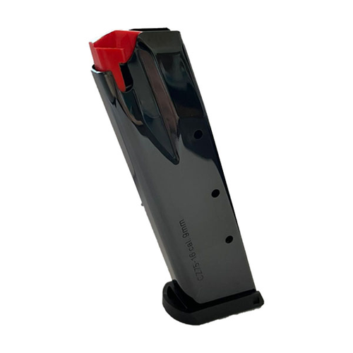 Scopri il serbatoio CZ75 da 16 colpi, realizzato in acciaio cementato e temprato, con fondello in plastica e trattamento brunito lucido per una durata eccezionale.